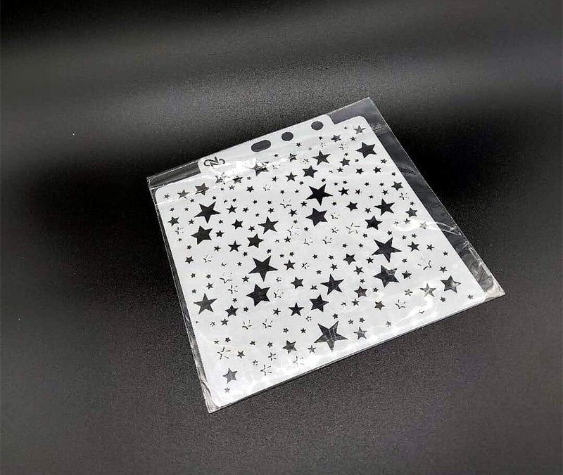 OBUY Twinkle Star Shaped Reusable Stencil Airbrush Painting Art DIY Home Decor Scrap Booking Album Crafts - Image 1